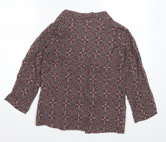 Atmosphere Womens Red Geometric  Jacket  Size 8