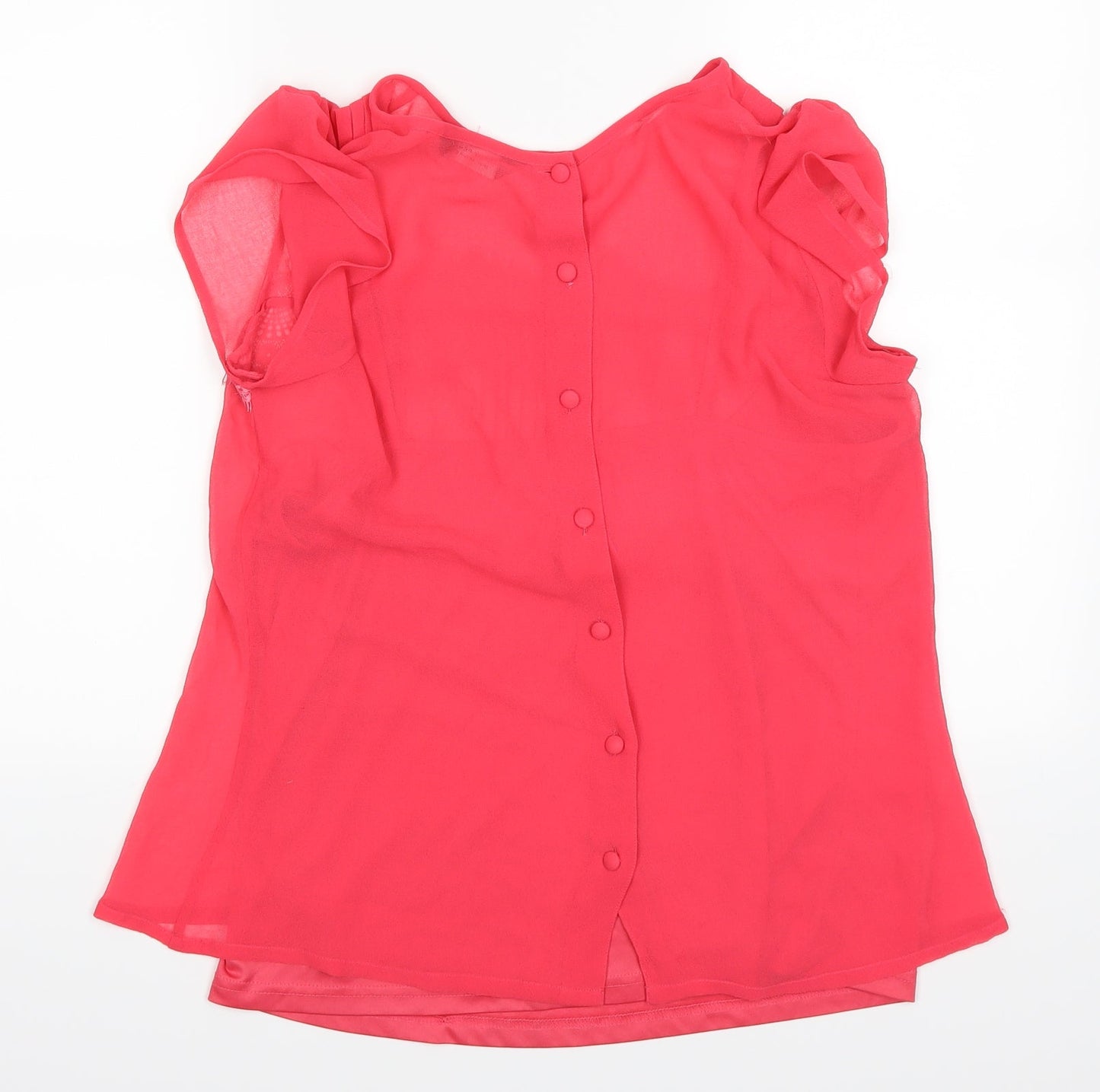 Womens UK Size 14 Dorothy Perkins Pink Basic T-Shirt