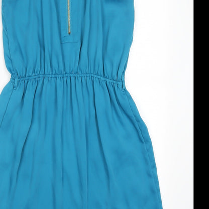 New Look Womens Blue   Skater Dress  Size 14