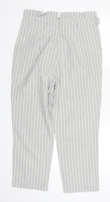 Womens UK Size L Preworn Regular Fit  Grey Trousers