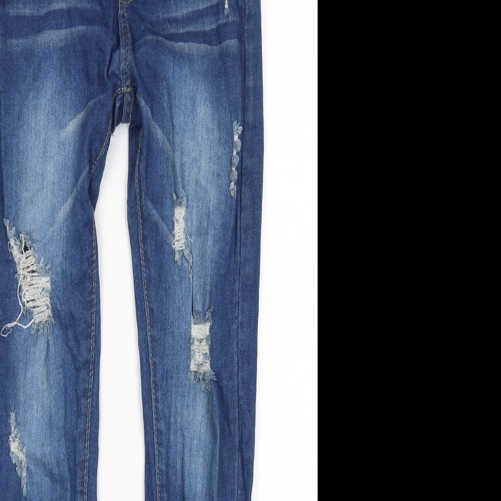 Womens UK Size 6 Denim Wise Regular Fit Skinny Blue Jeans