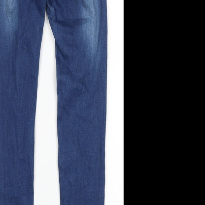 Womens UK Size 6 Denim Wise Regular Fit Skinny Blue Jeans
