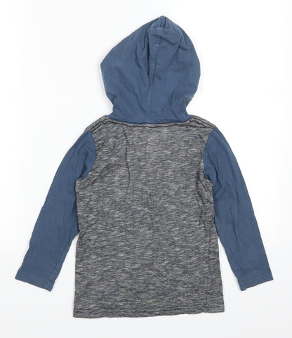 Wave Tribe Boys Blue   Pullover Hoodie Size 5 Years