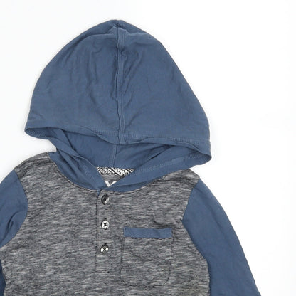 Wave Tribe Boys Blue   Pullover Hoodie Size 5 Years