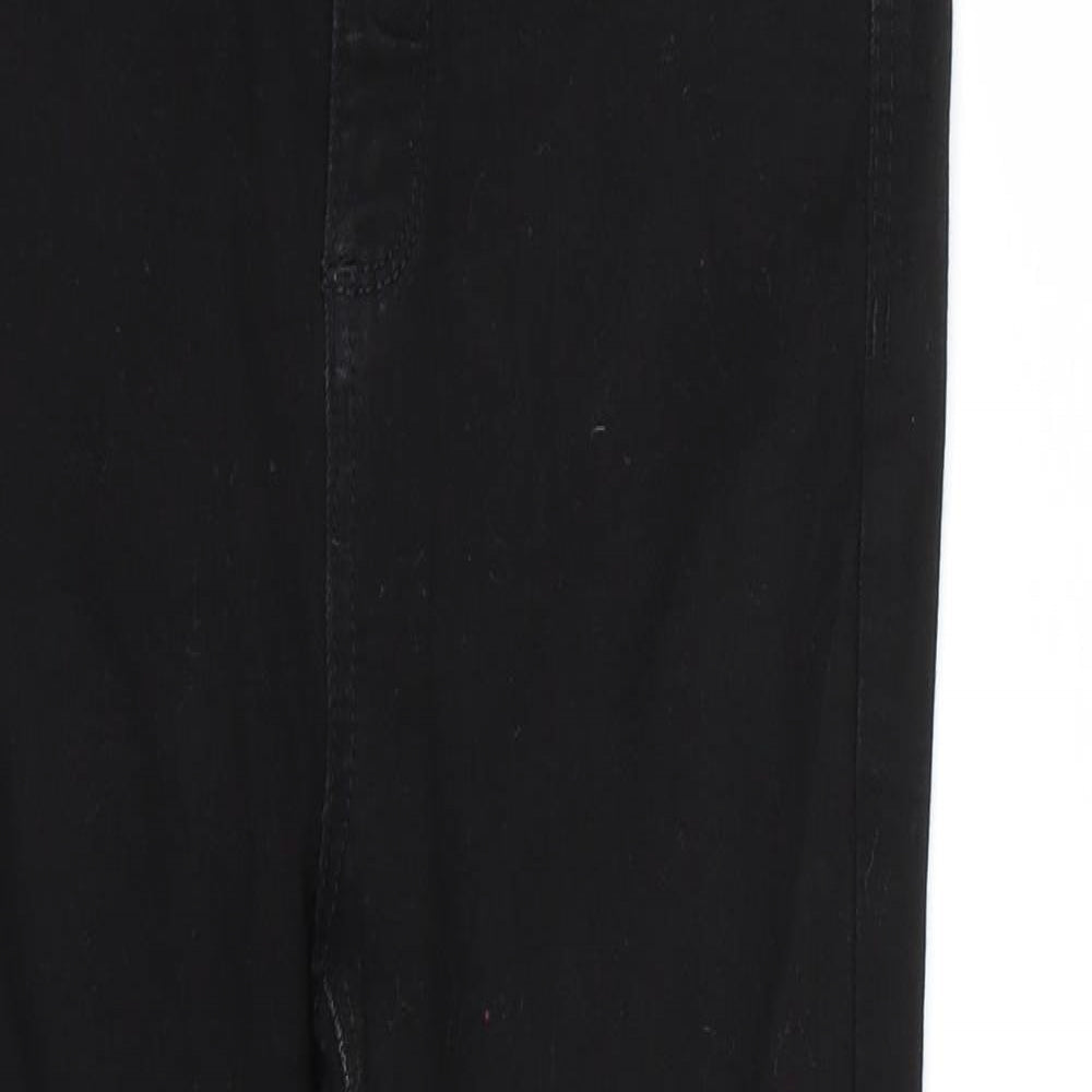 Denim & Co. Womens Black   Skinny Jeans Size 10 L28 in