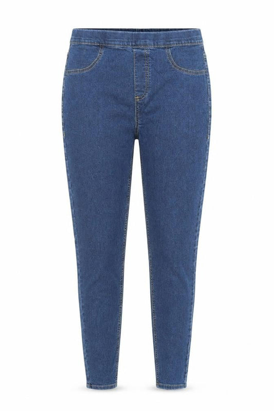 Womens UK Size 12 Avenue Regular Fit Straight Blue Jeans