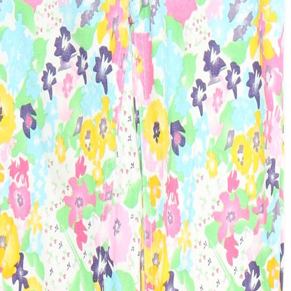 ESMARA Womens White Floral  Skinny Jeans Size 10 L31 in