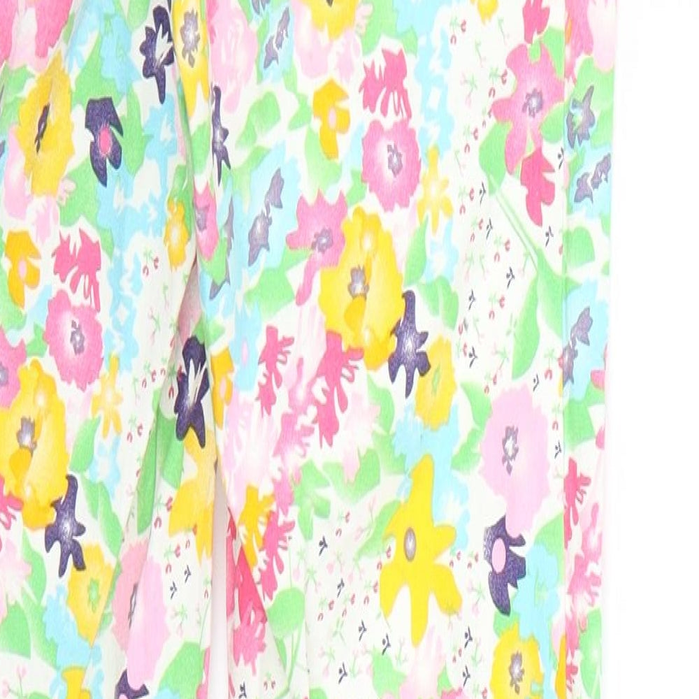 ESMARA Womens White Floral  Skinny Jeans Size 10 L31 in