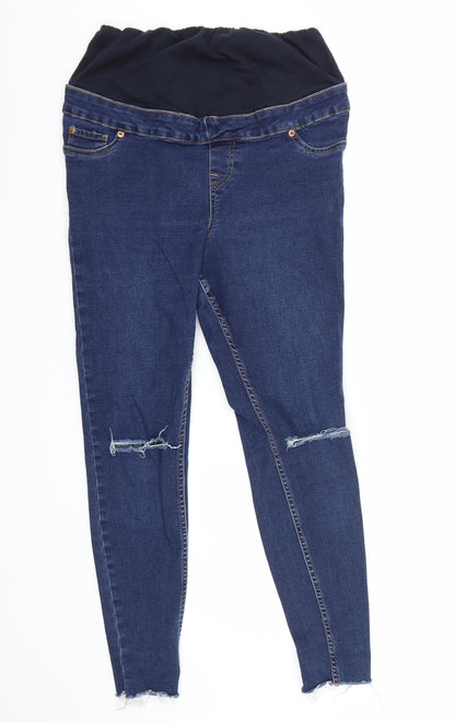 Womens UK Size 10 Newlook Regular Fit Straight Blue Jeans
