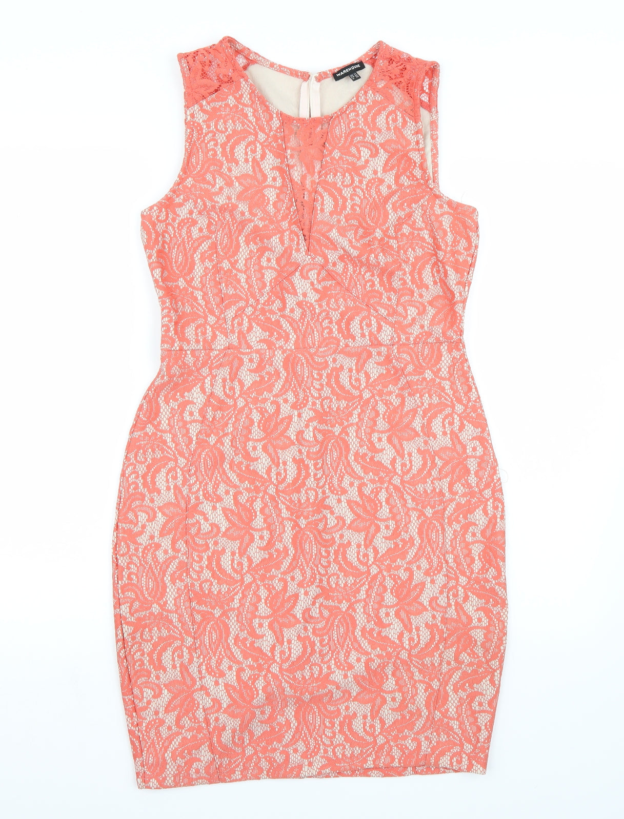 Warehouse Womens Orange   A-Line  Size 12