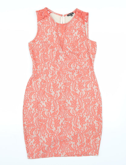Warehouse Womens Orange   A-Line  Size 12