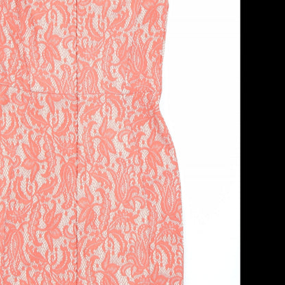 Warehouse Womens Orange   A-Line  Size 12