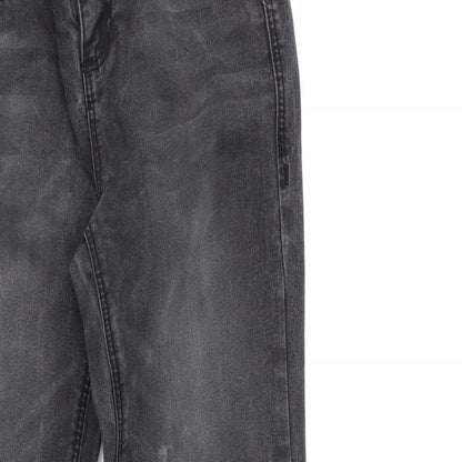 Womens UK Size 8 Preworn Regular Fit Skinny Grey Jeans