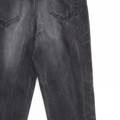 Womens UK Size 8 Preworn Regular Fit Skinny Grey Jeans