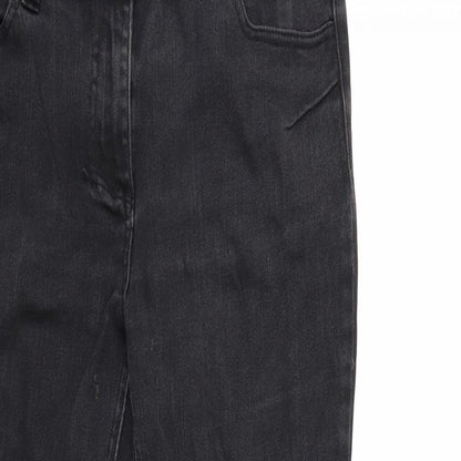 Womens UK Size 14 Preworn Regular Fit Skinny Black Jeans