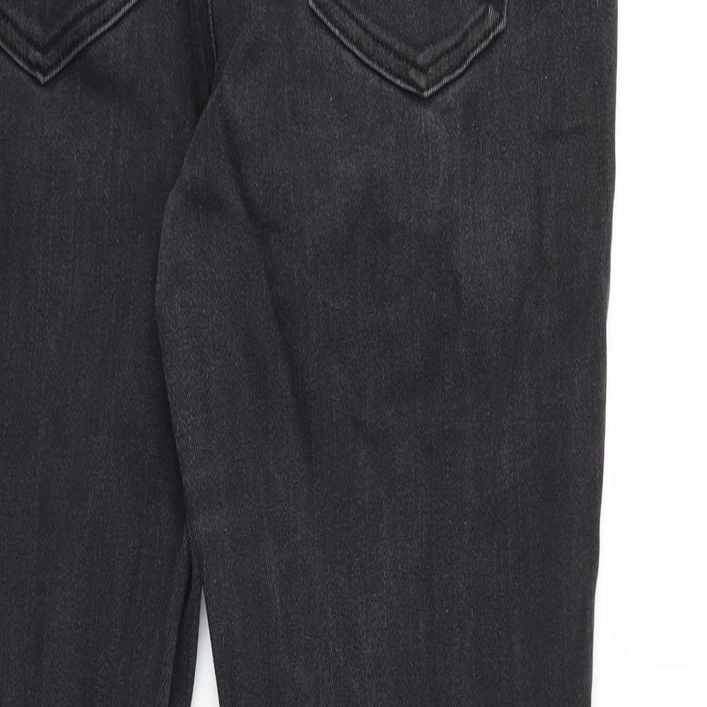 Womens UK Size 14 Preworn Regular Fit Skinny Black Jeans