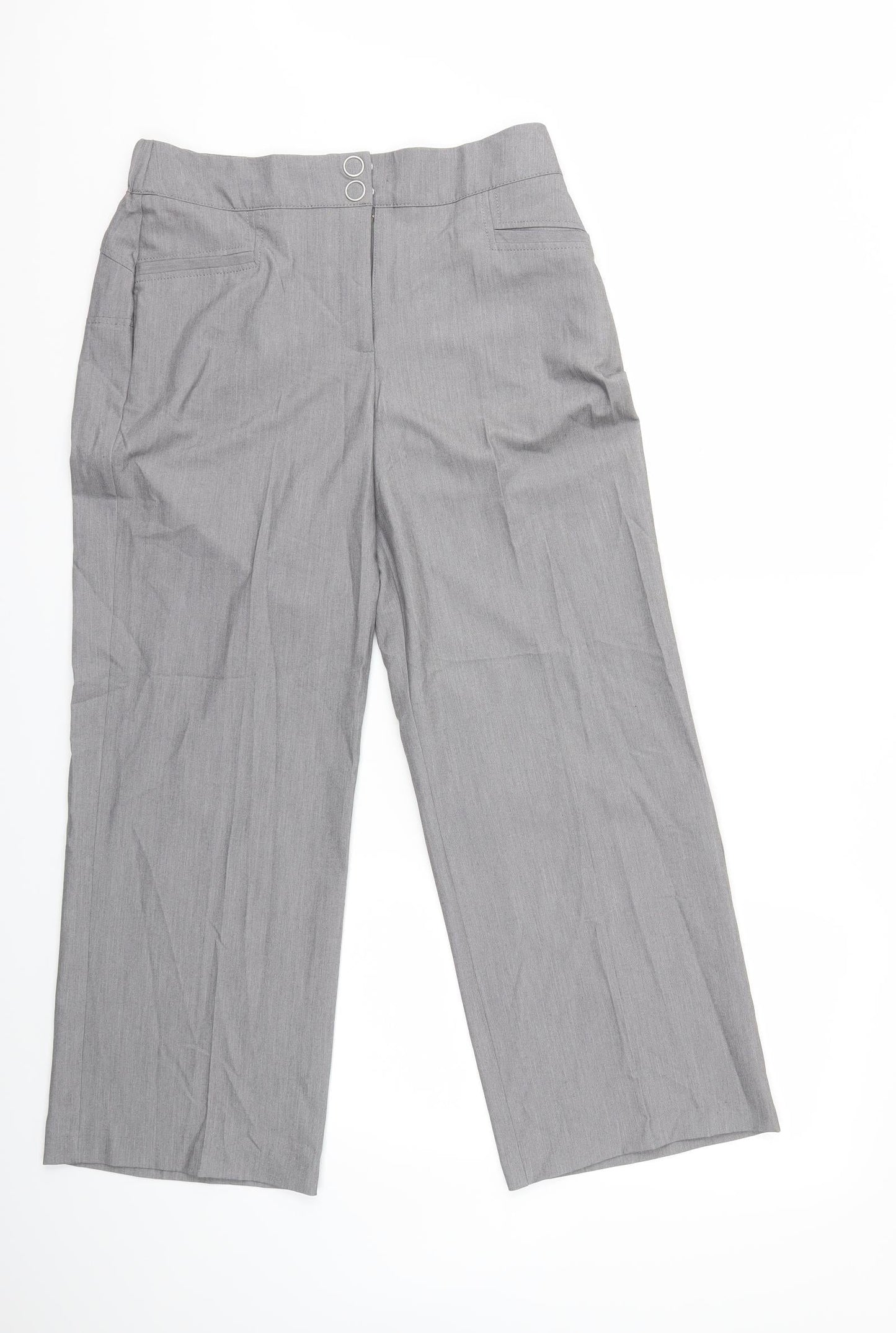 Womens UK Size 32 in Preworn Regular Fit  Grey Trousers