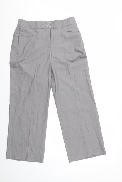 Womens UK Size 32 in Preworn Regular Fit  Grey Trousers