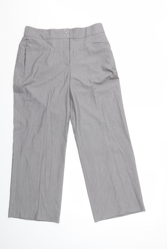 Womens UK Size 32 in Preworn Regular Fit  Grey Trousers