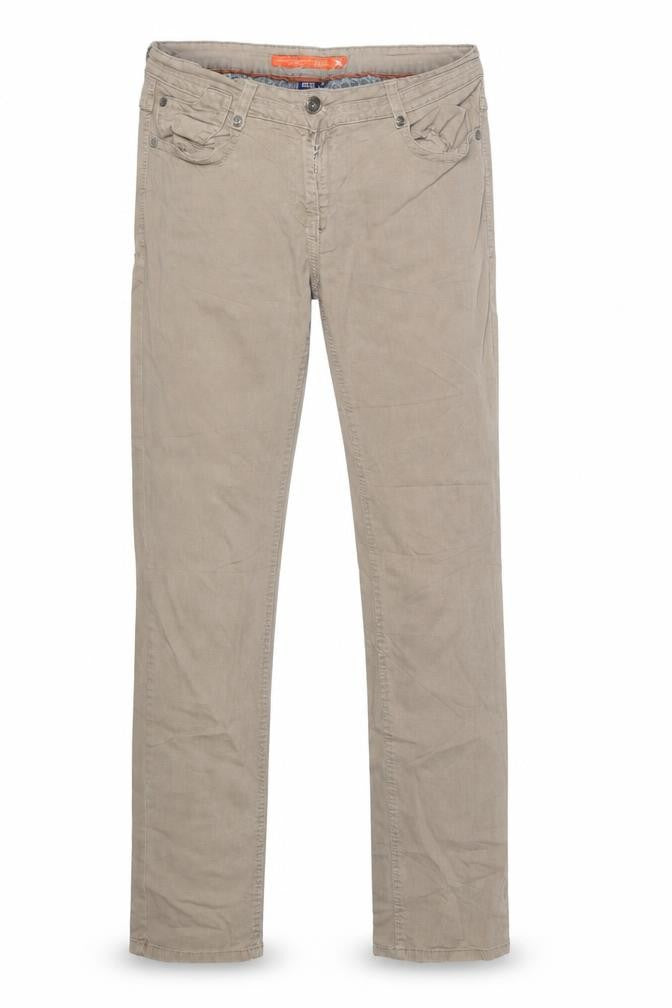 Mens UK Size 31 in Cecil Regular Fit Straight Brown Jeans