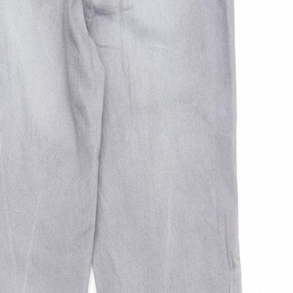 Denim & Co. Womens Green  Denim Skinny Jeans Size 12 L28 in