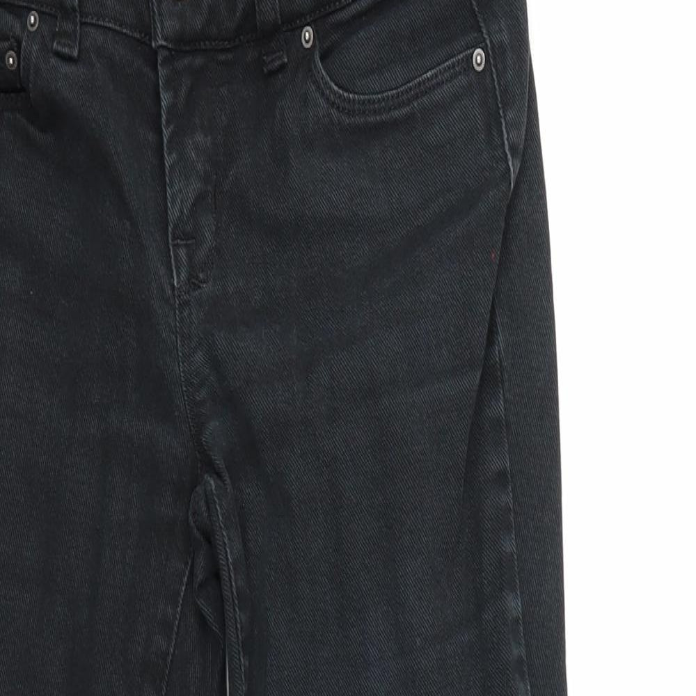 United Colors of Benetton Womens Black  Denim Cropped Jeans Size 28 in L21 in