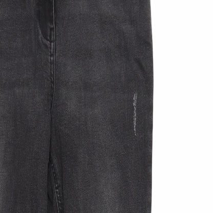 Matalan Womens Black  Denim Skinny Jeans Size 10 L29 in