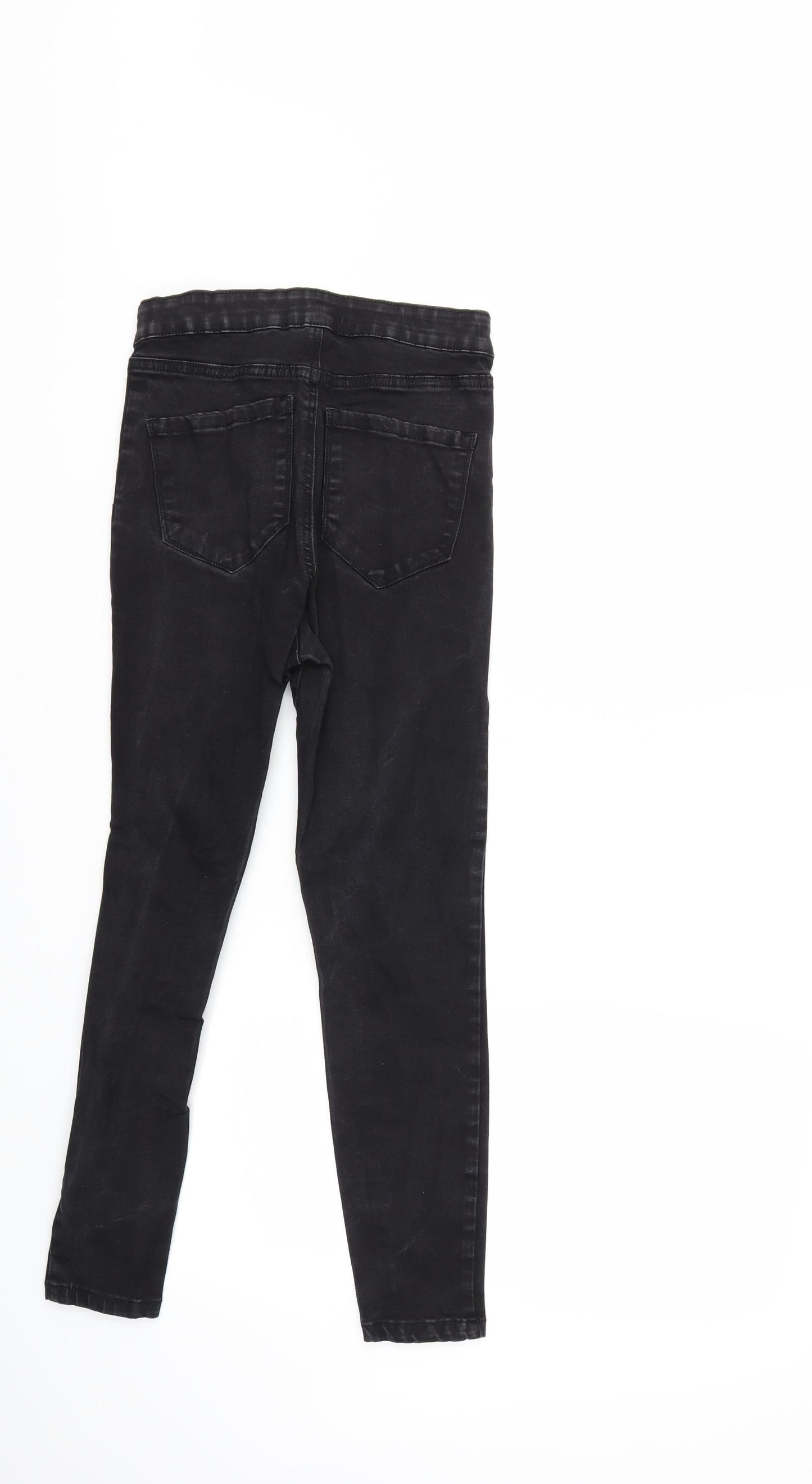 Denim & Co. Womens Black  Denim Skinny Jeans Size 10 L25 in