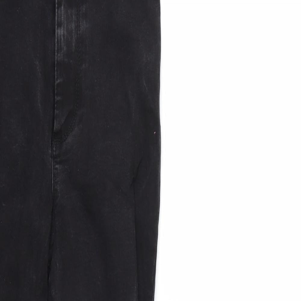 Denim & Co. Womens Black  Denim Skinny Jeans Size 10 L25 in