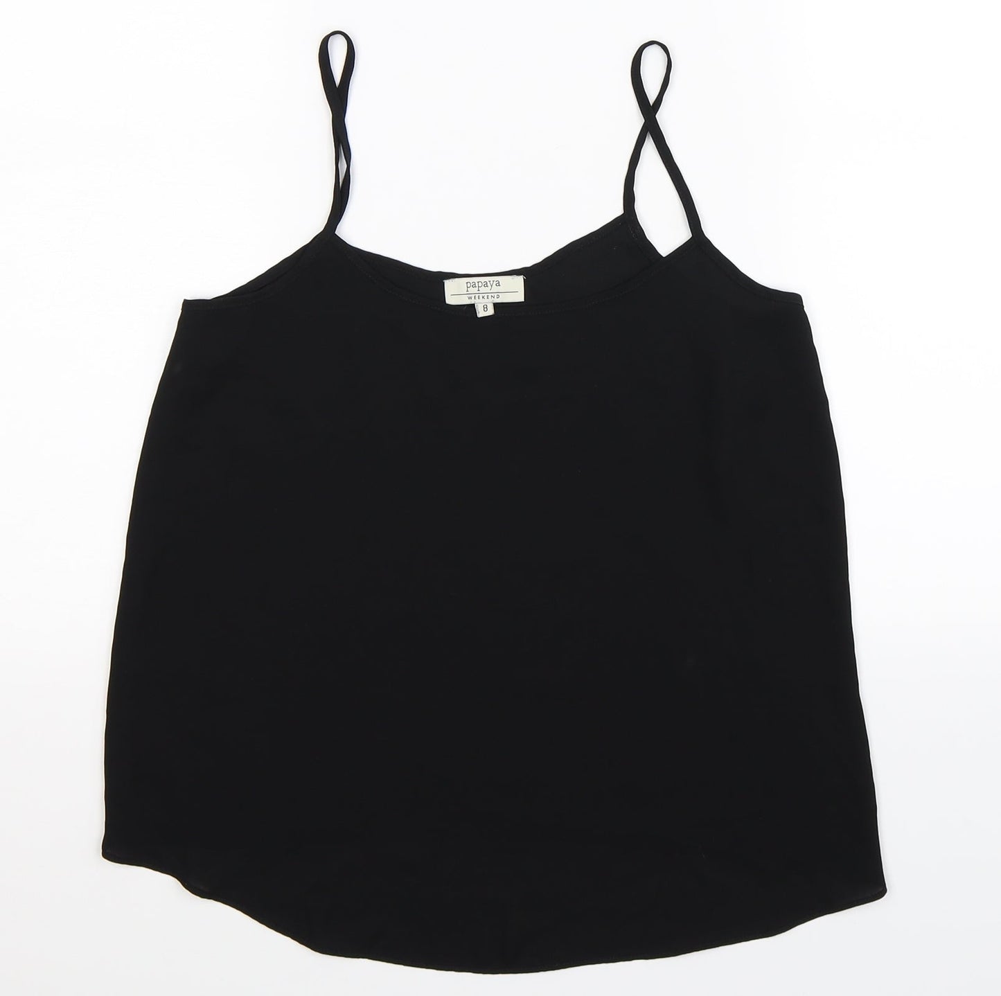 Papaya Womens Black   Basic Tank Size 8
