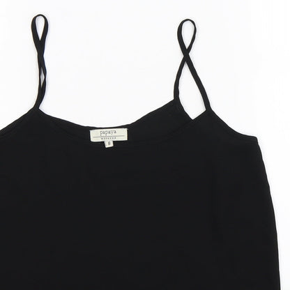 Papaya Womens Black   Basic Tank Size 8