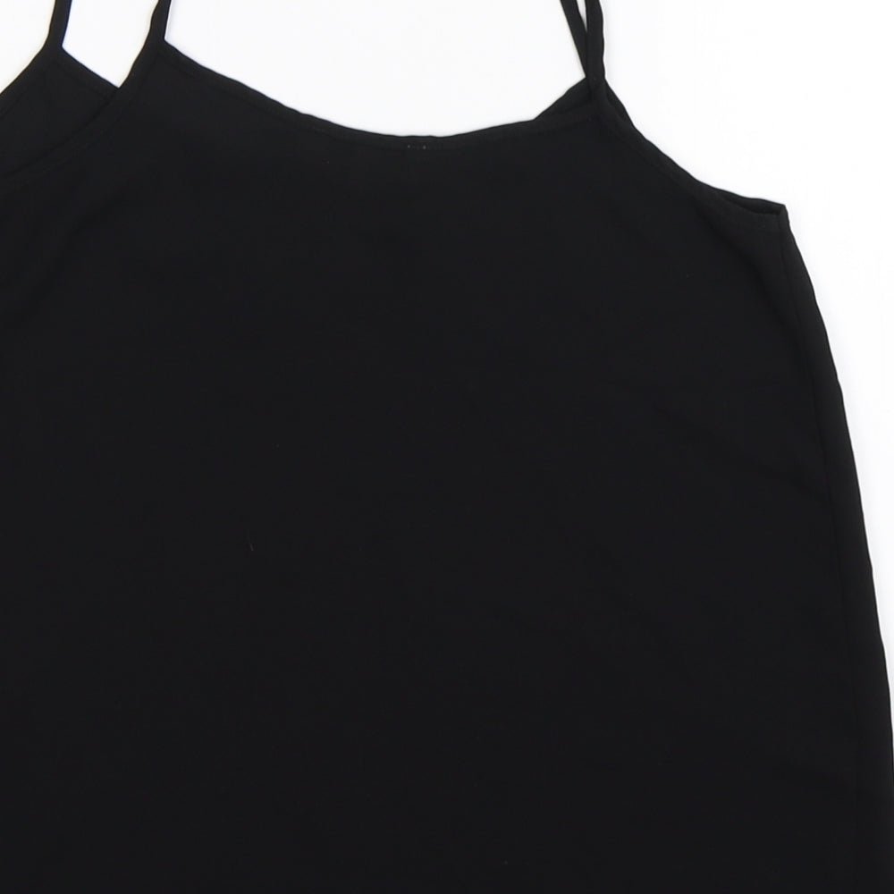 Papaya Womens Black   Basic Tank Size 8