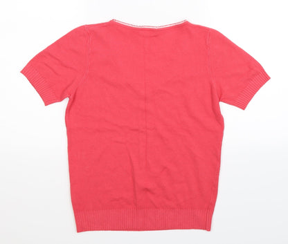 Womens UK Size 12 Per Una Pink Basic T-Shirt