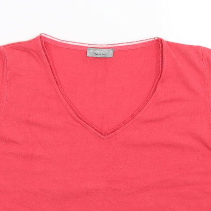 Womens UK Size 12 Per Una Pink Basic T-Shirt