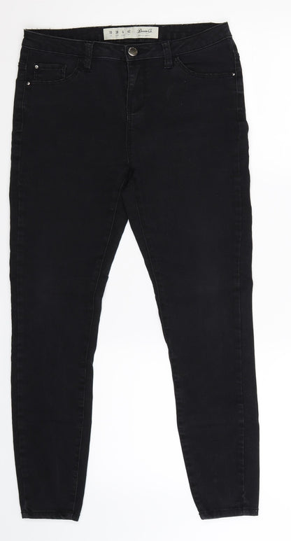 Denim Co Womens Black  Denim Jegging Jeans Size 10 L25 in