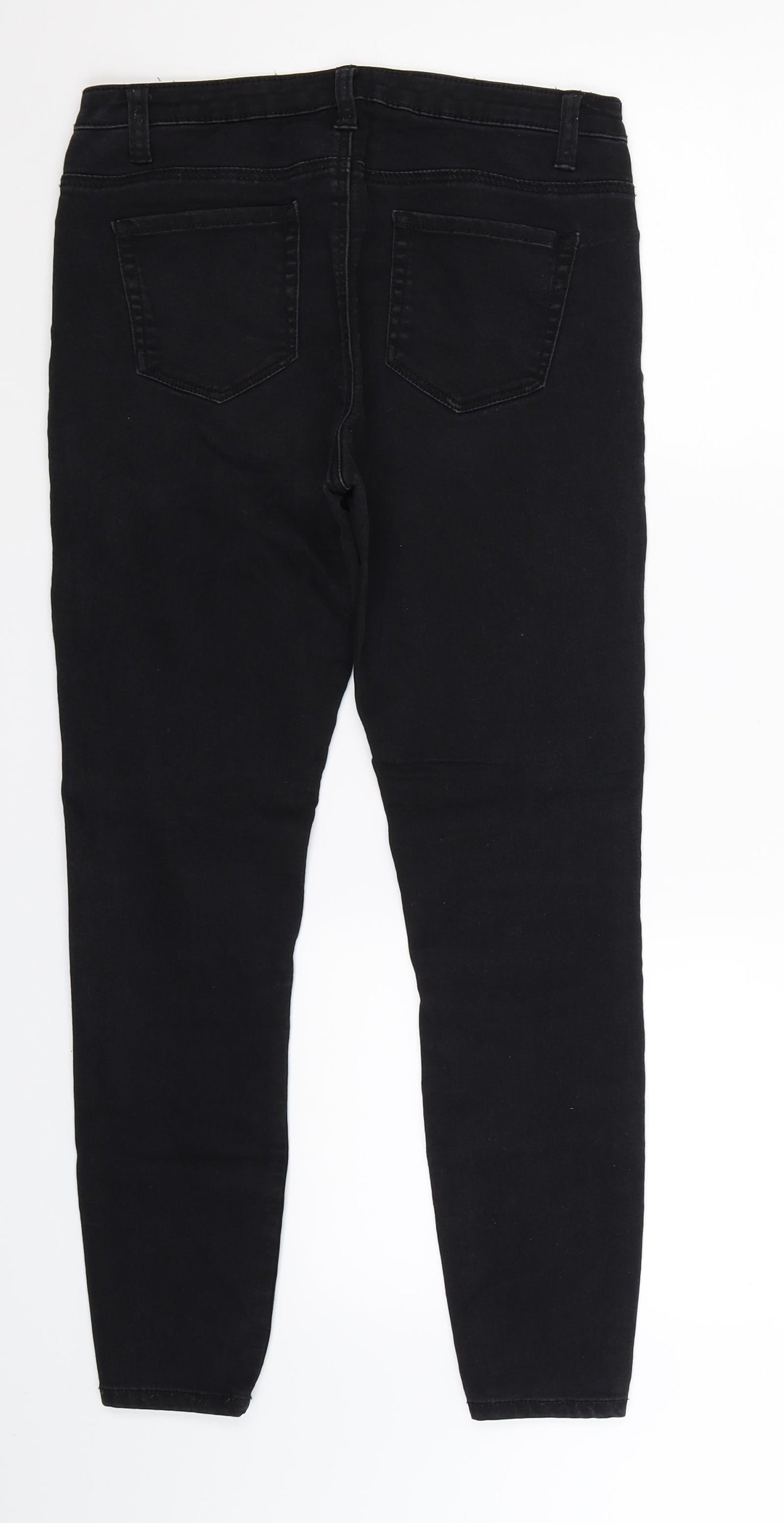 Denim Co Womens Black  Denim Jegging Jeans Size 10 L25 in