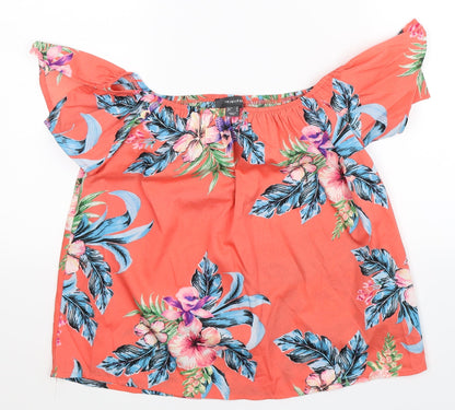Primark Womens Pink Floral  Camisole Blouse Size 8
