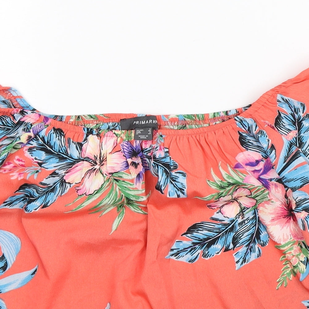 Primark Womens Pink Floral  Camisole Blouse Size 8