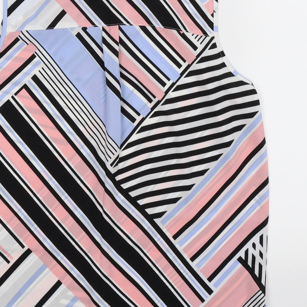 Womens UK Size 10 Dorothy Perkins Multicoloured Basic Button-Up