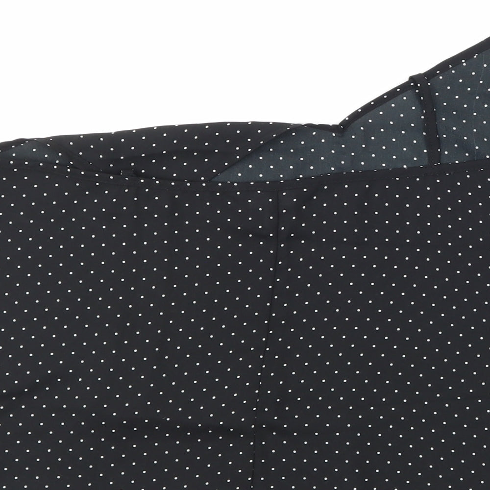 Miss Selfridge Womens Black Polka Dot  Basic Blouse Size 14