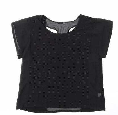 Womens UK Size 14 Atmosphere Black Basic Blouse