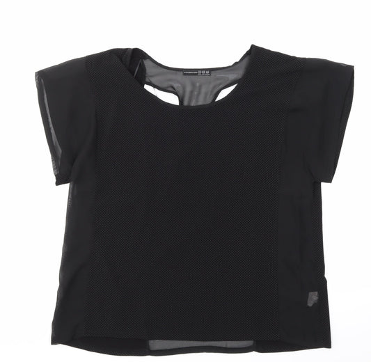 Womens UK Size 14 Atmosphere Black Basic Blouse