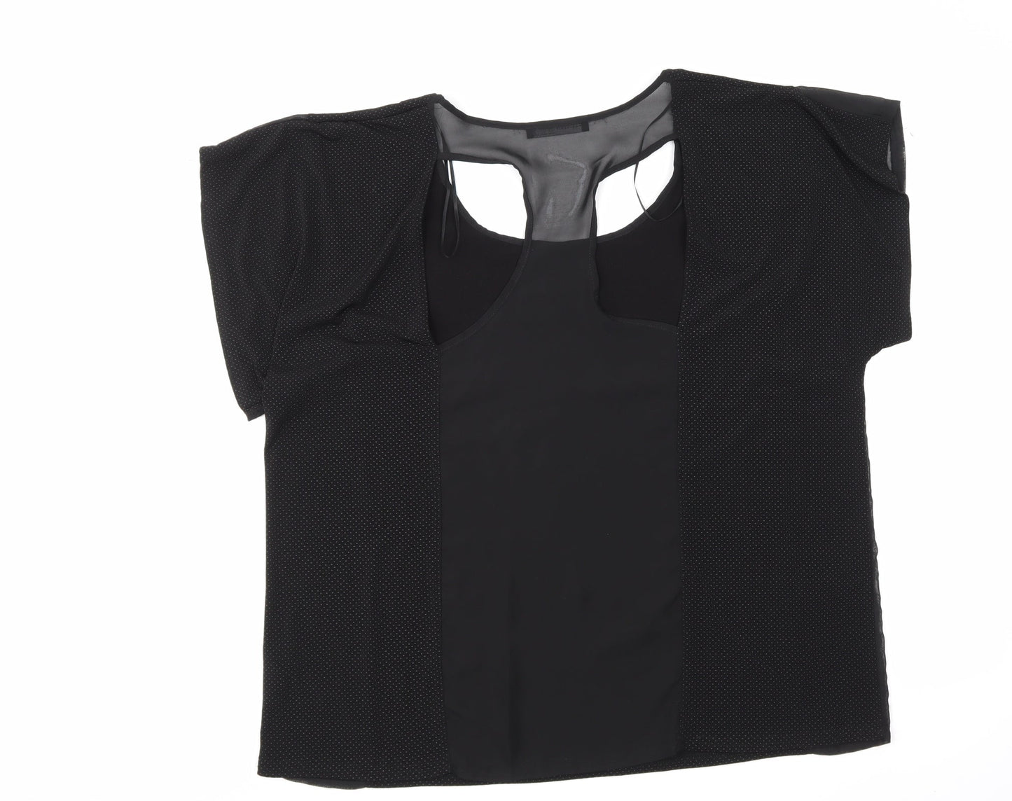 Womens UK Size 14 Atmosphere Black Basic Blouse