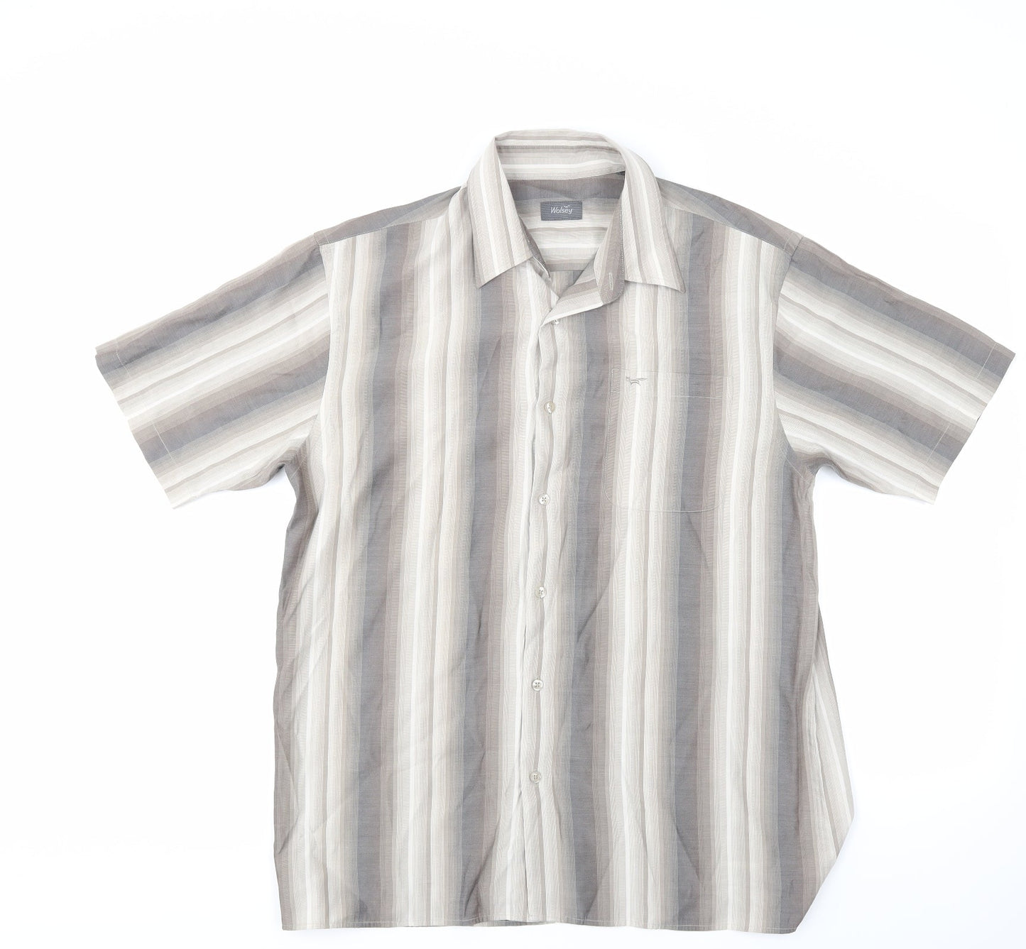 Wolsey Mens Multicoloured Striped   Button-Up Size L