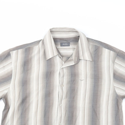 Wolsey Mens Multicoloured Striped   Button-Up Size L