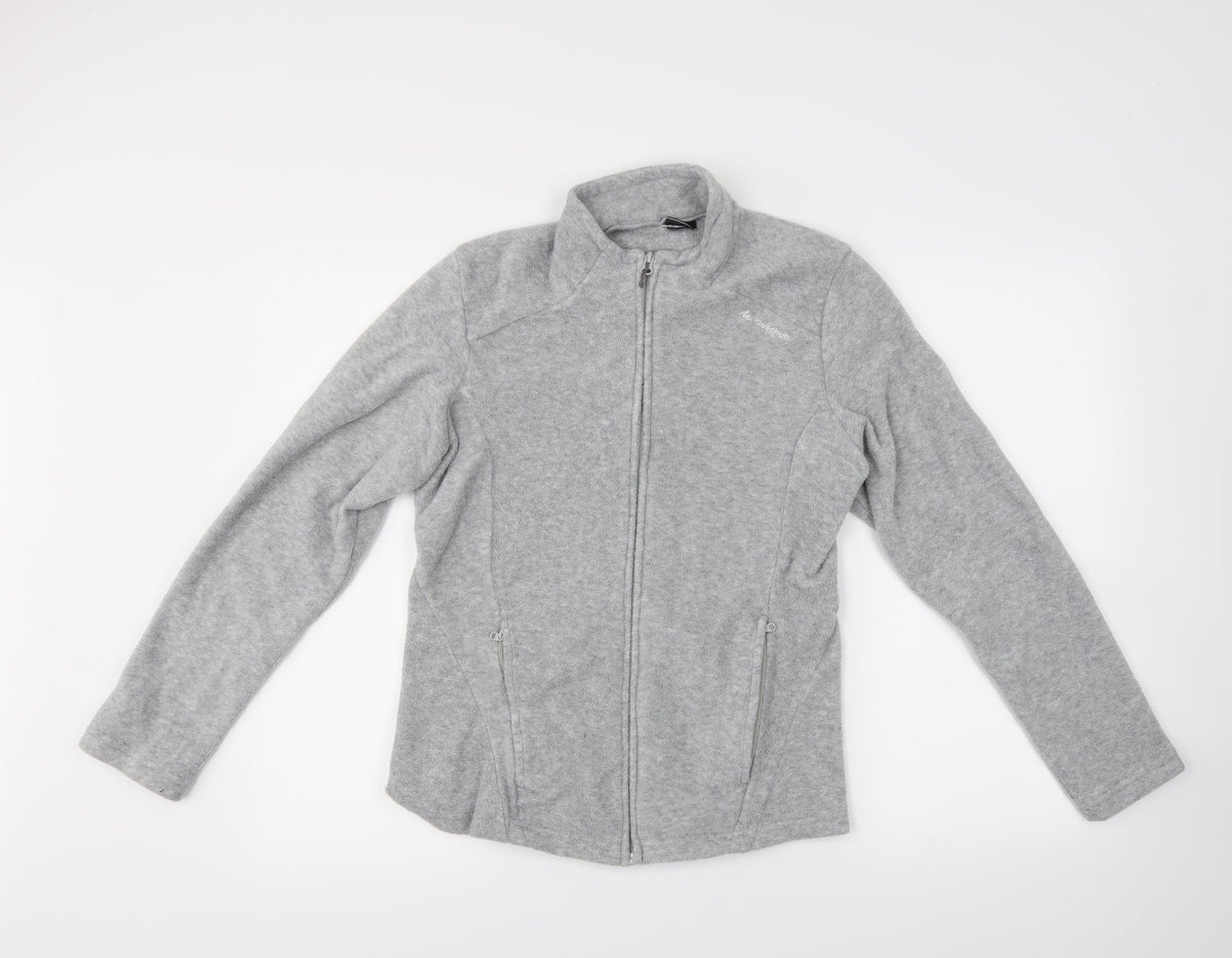 Womens Grey   Full Zip Sweatshirt