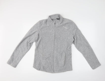 Womens Grey   Full Zip Sweatshirt