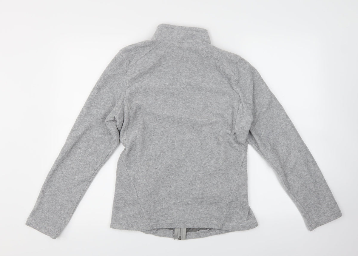 Womens Grey   Full Zip Sweatshirt