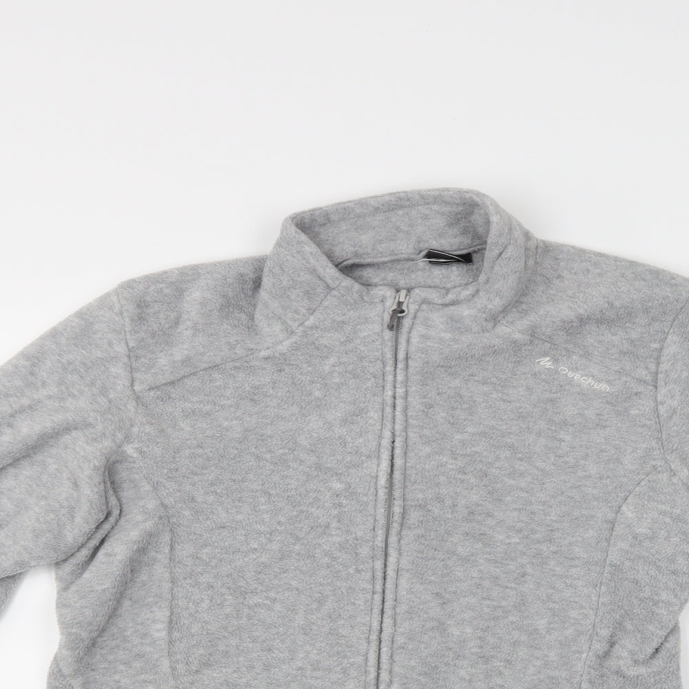 Womens Grey   Full Zip Sweatshirt