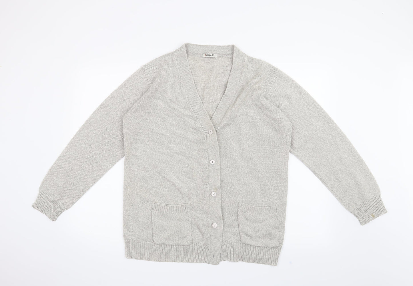 Damart Womens Grey   Cardigan Jumper Size 14